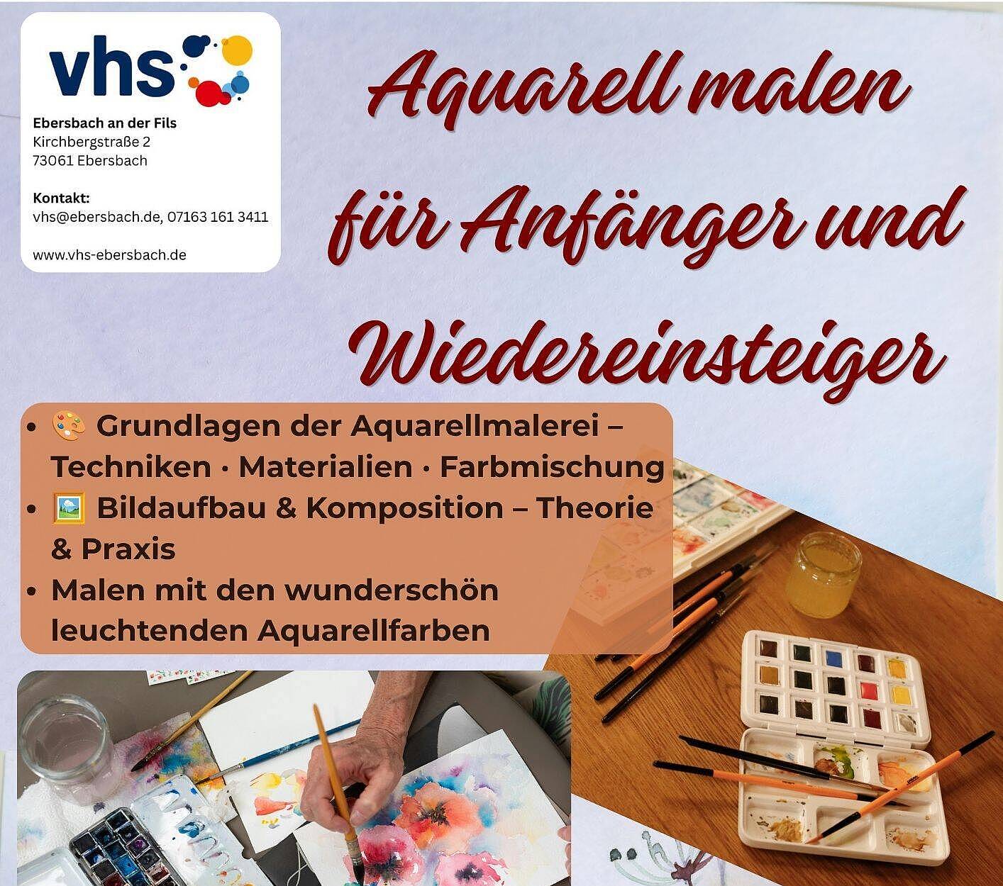 Aquarell malen für Anfänger und Wiedereinsteiger