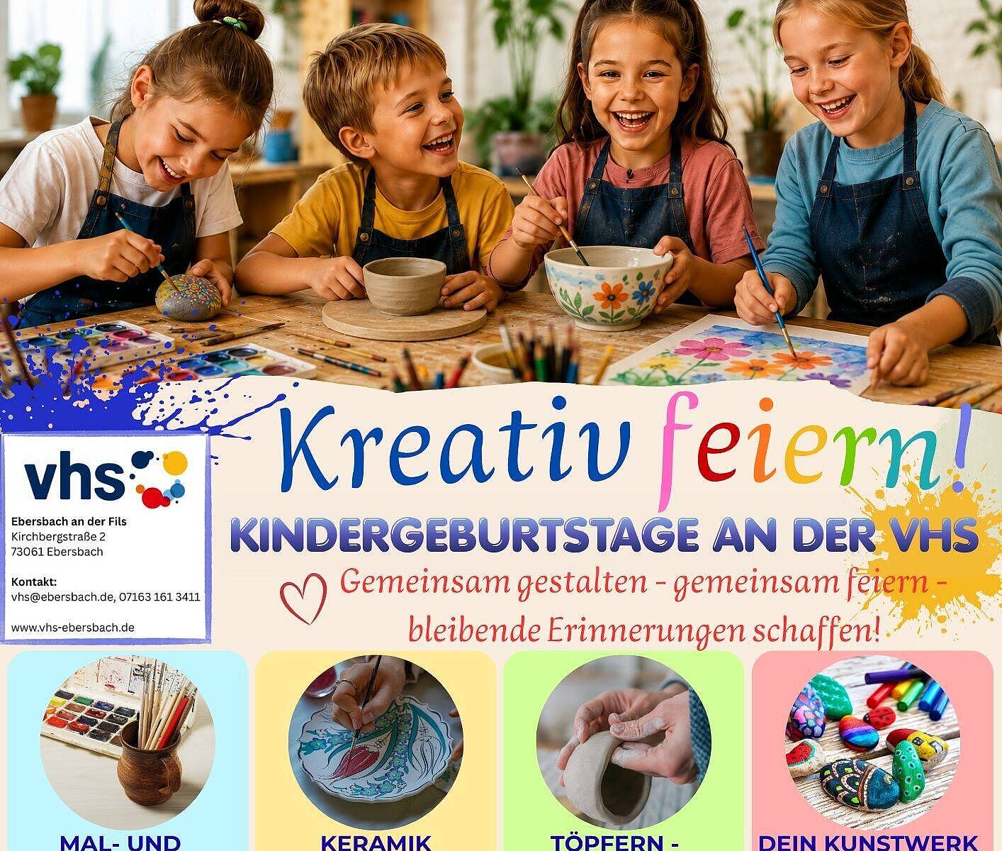 Kreativ feiern! Kindergeburtstage in der VHS