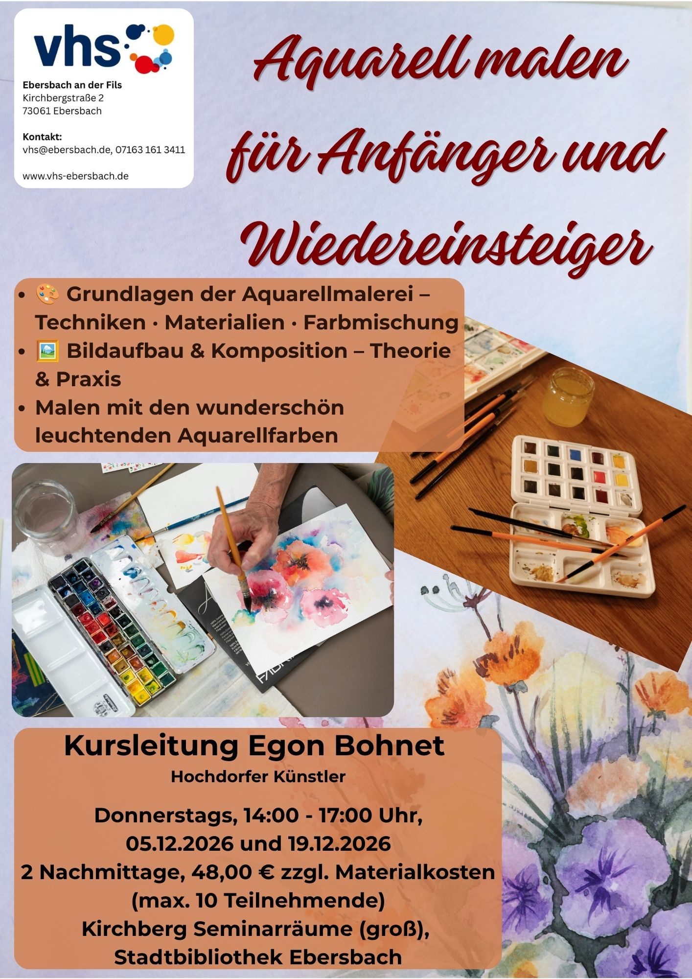 Aquarell malen für Anfänger und Wiedereinsteiger